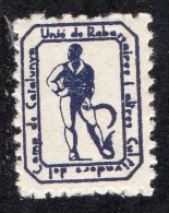 Unio De Rabassaires - 10 Cts.  Guillamon  2045 Spain Civil War Espagne Guerre Civile & 55 ** - Viñetas De La Guerra Civil