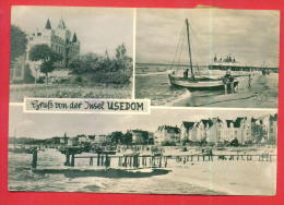 164008 / INSEL USEDOM - PORT BOAT  BRIDGE BEACH  - Germany Allemagne Deutschland - Usedom
