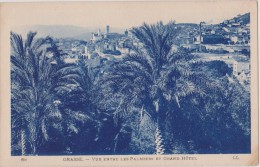 CARTE POSTALE ANCIENNE,GRASSE EN 1925,ALPES MARITIMES,PALMIER,USINE,H OTEL - Grasse