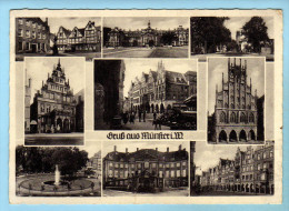 Münster Westf - S/w Mehrbildkarte 1 - Muenster