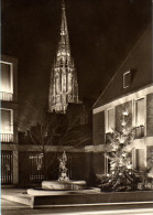 Münster Westf - S/w Michaelisbrunnen Und Lambertikirche - Muenster