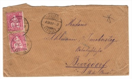 Briefumschlag: 10c Helvetia Gelaufen Von Neuenburg/Neuchâtel Nach Burgdorf, 1881, 2 Scans - Storia Postale