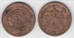 **** URUGUAY - 2 CENTESIMOS 1869 A **** EN ACHAT IMMEDIAT !!! - Uruguay