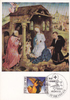 Carte Maximum BELGIQUE N°Yvert 1779 (VAN DER WEYDEN - Adoration)  Obl Sp Ill 1er Jour - 1971-1980