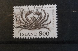 Islande - Année 1985 - 8k Brun (Crabe Appelant) - Y.T. 590 - Oblitéré - Used - Gestempeld - Gebraucht