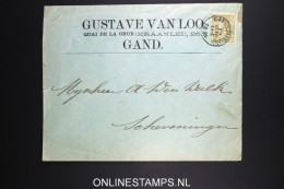 Belgium: Company Cover  OBP 59  Gand / Gent To Scheveningen Holland 1894 - 1893-1900 Barbas Cortas