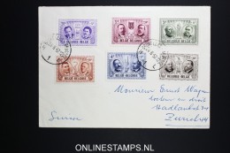Belgium: Cover 1957 , OBP 1013 - 1018 - Storia Postale