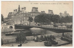 Delcampe - 75 - PARIS 4 - Le Pont D'Arcole Et L'Hôtel De Ville - ND 85 - Paris (04)