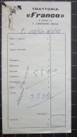 Ricevuta Pasto Anno 1978  S. Gimignano " DA FRANCO " - Rechnungen