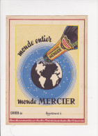 Protège Cahier Champagne MERCIER Préparation Du Champagne Globe Terrestre EPERNAY - Schnaps & Bier