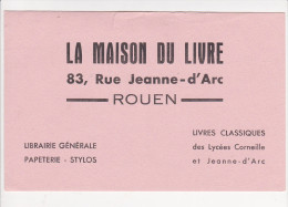 Buvard LA MAISON DU LIVRE Librairie Papéterie Stylo Livres Lycee Corneille Jeanne D Arc ROUEN - Papeterie