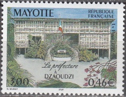 Mayotte 1999 Yvert 76A Neuf ** Cote (2015) 2.00 Euro La Préfecture à Dzaoudzi - Ungebraucht