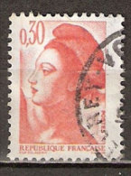 Timbre France Y&T N°2182 (04) Obl. Liberté De Gandon. 30 C. Orange. Cote 0.15 € - 1982-1990 Liberté (Gandon)