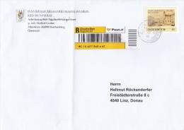 1311t: Personalisierte Briefmarke "Stadterhebung Ried Im Innkreis" Bedarfsbeleg Per Einschreiben - Sellos Privados