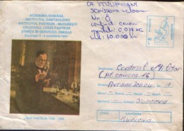 Romania - Postal Stationery Postcard 1995 Used - Louis Pasteur , 100 Years After His Death - Louis Pasteur