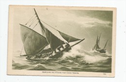 Cp , Bateau De PÊCHE , Barques De Pêche Par Gros Temps , Vierge - Pêche