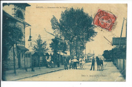 DEUIL. - Avenue De La Gare     Pli Bas Droit - Deuil La Barre