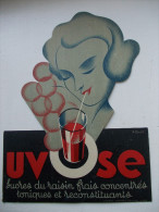 Carton Publicitaire. Boisson UVOSE - - Plaques En Carton