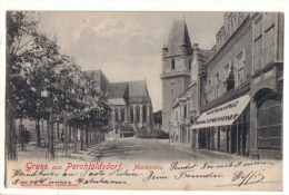 Perchtoldsdorf 1907 - Markplatz Mit Warenhaus Hochmayer - Perchtoldsdorf