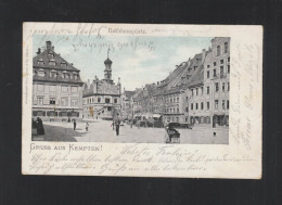 AK Gruß Aus Kempten Rathausplatz 1901 - Kempten