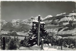 SUISSE : Région Des Sciernes - Haute Gruyère - Gros Plan Sur La Croix De La Cretaz - Le Crêt