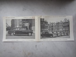 Dépliant Publicité (M1506) établissement ROAN Louage De Grand Luxe Voiture Car (2 Vues) Rue Du Conseil, 39 IXELLES 1955 - Transporte