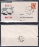 Qantas 1961 Boeing 707, First Scheduled Jet Flight, Sydney To Tokyo - Premiers Vols