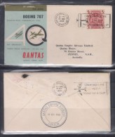 Australia 1960 QANTAS Boeing 707 Round The World Flight Cover - Primeros Vuelos