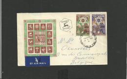 Enveloppe Israël 1951 Tel Aviv Pour Bruxelles - Brieven En Documenten