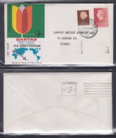 QANTAS 1967 Sydney To London Via Amsterdam First Flight Cover - Premiers Vols