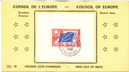 Rép. Française -  FDC - Conseil D'Europe - 2e émission - Strasbourg 13/10/58  (RM7652) - EU-Organe