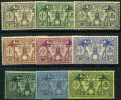 Nouvelles Hebrides (1925) N 91 à 99 * (charniere) - Ongebruikt