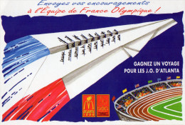 CARTE POSTALE  JEUX OLYMPIQUES/CONCORDE/mcDonald's  Atlanta  1996 - Jeux Olympiques