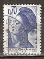 Timbre France Y&T N°2240 (03) Obl. Liberté De Gandon. 0 F. 70. Bleu-violet. Cote 0.30 € - 1982-1990 Libertà Di Gandon