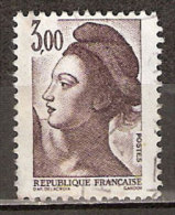 Timbre France Y&T N°2243 (04) Obl. Liberté De Gandon. 3 F. 00. Brun-violet. Cote 0.30 € - 1982-1990 Liberté (Gandon)