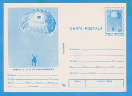 SPORT PARACHUTTING ROMANIA POSTAL STATIONERY - Parachutespringen