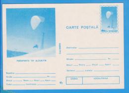 SPORT PARACHUTTING ROMANIA POSTAL STATIONERY - Fallschirmspringen