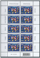 1624 Estonia Joining European Union Joint Issue Sheet Of 10v MNH - EU-Organe