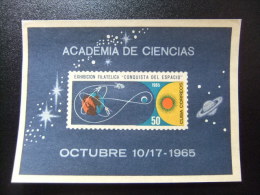 CUBA 1965 CONQUÊTE DE L`ESPACE Terre Et Satellites  Yvert Nº Bloc 26 ** MNH - América Del Norte