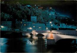 GRENOBLE LA NUIT PONT MARIUS GONTARD LA BASTILLE - Grenoble