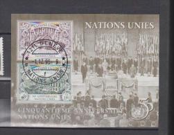 Nations Unies GNV YV  BF 7 O 1995 Anniversaire Des NU - Blocks & Sheetlets