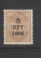 Yvert 26 * Neuf Charnière - Denmark (West Indies)