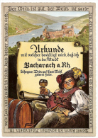 Bacharach - Ansichtskarte Mit Urkunde - Bacharach