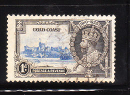 Gold Coast 1935 Silver Jubilee Issue 1p Used - Goudkust (...-1957)