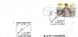 Oblitération De Lamezia Sur Timbre G G Belli De 2013 (oblitération 11/02/2015) Et Sur Oblitération Temporaire De Reggio - Cartas & Documentos