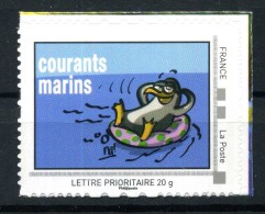 Les Courants Marins .  Adhésif Neuf ** . Collector  "  SAUVONS LES OCEANS  " - Collectors