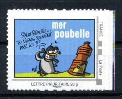 Mer Poubelle .  Adhésif Neuf ** . Collector  "  SAUVONS LES OCEANS  " - Collectors