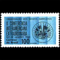 BRAZIL 1965 - Scott# 1013 OAS Meeting Set Of 1 MNH (XM203) - Unused Stamps