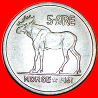 * ELK (1958-1973): NORWAY ★ 5 ORE 1961! OLAV V (1957-1991) LOW START ★ NO RESERVE! - Norvège