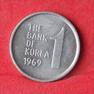SOUTH KOREA  1  WON  1969   KM# 4a  -    (Nº11241) - Korea (Süd-)